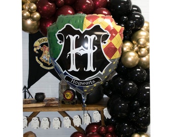 Harry Potter House Crest Balloon | Harry Potter Balloon | 27 inches | Harry Potter Party | Hogwarts Shield Balloon | Hogwarts Party Decor