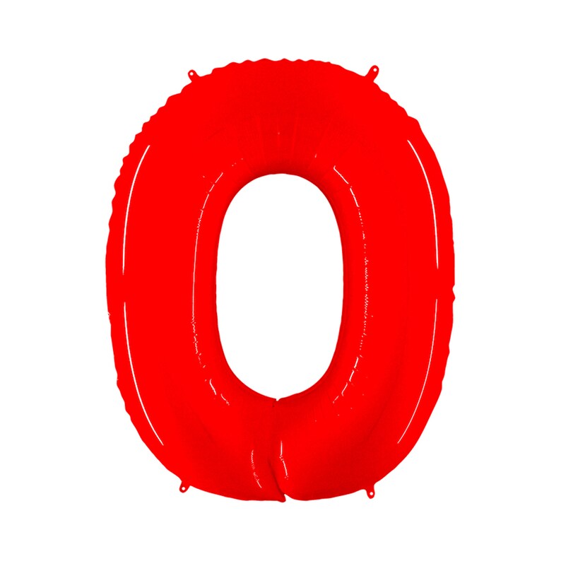 Giant Number Balloons Bright Red Mylar Number Balloons