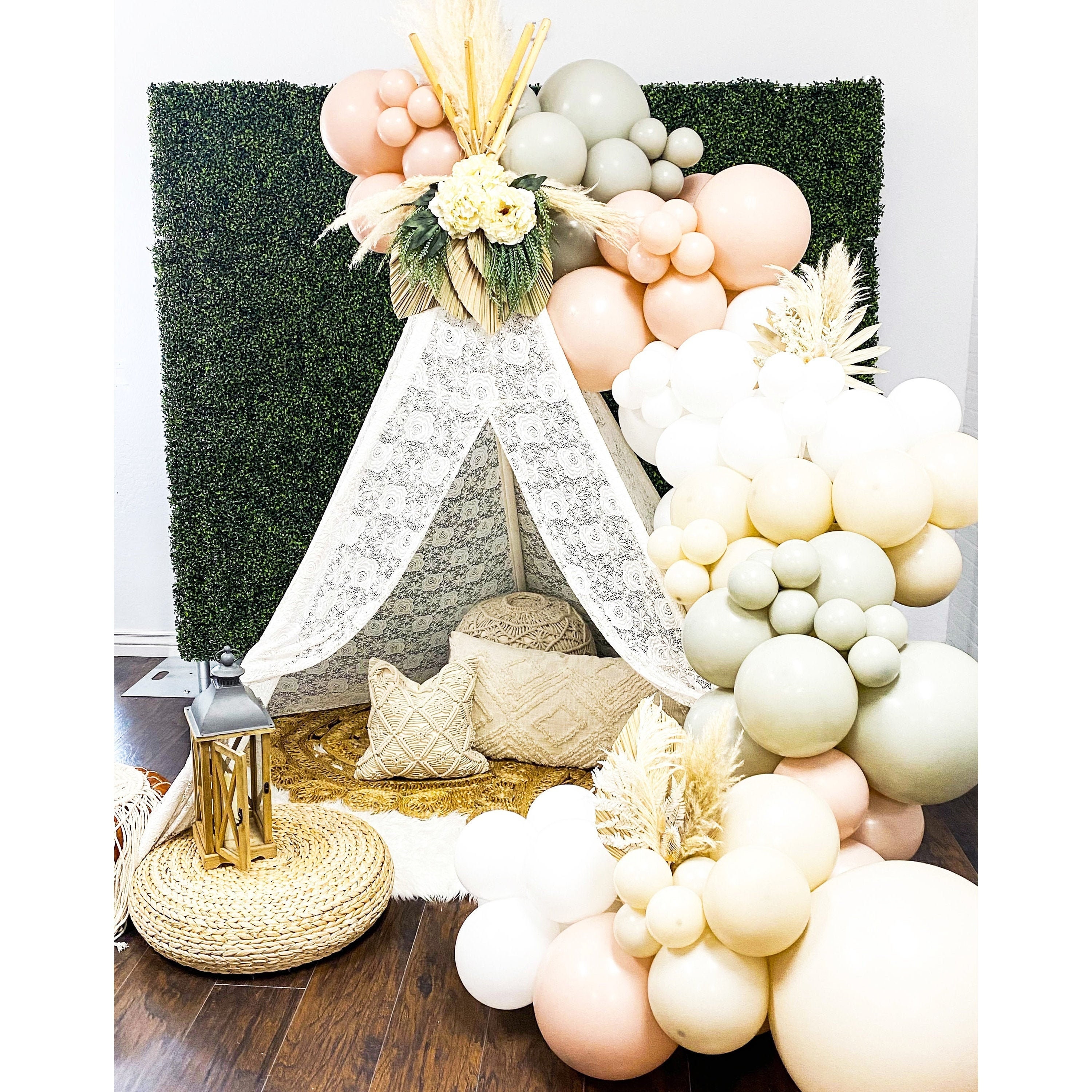 Boho Balloon Garland Kit Boho Bridal Shower Neutral Colored Balloon Garland Boho Baby Shower Boho Party Handmade in USA