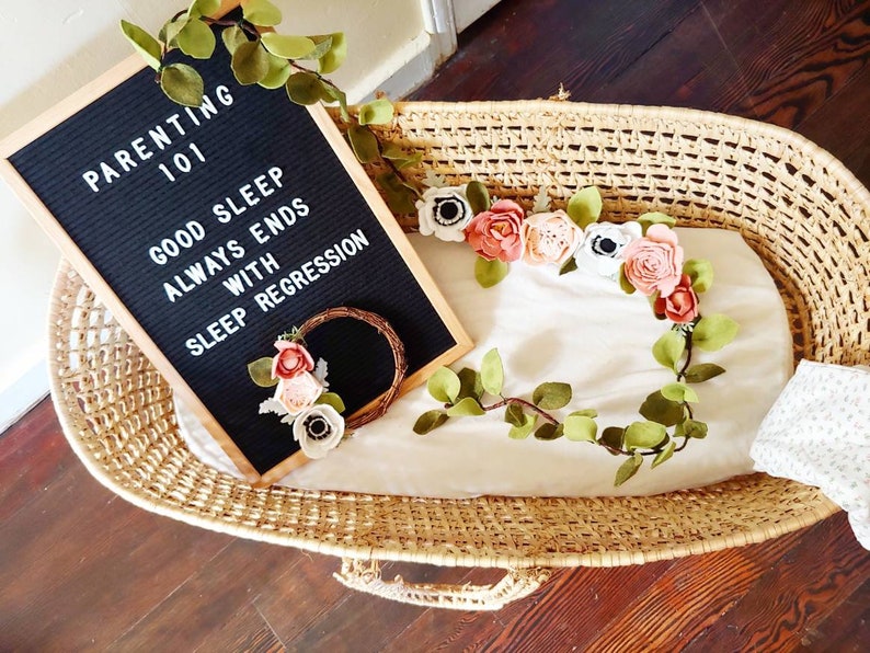 Felt Flowers Felt Wreath Mini Wreath Home Decor Floral Decor Nursery Decor Bathroom Decor Wreath Wall Decor Flower Wreath