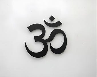 3D Om Symbol Wall Decor Om Buddha Yoga Decor Meditation Decor Yoga wall art decor Spiritual decor Custom Wall Sign Yoga Om Symbol Sign Zen