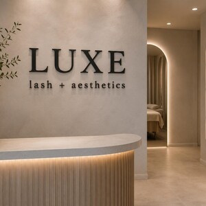 Business Logo Sign Custom Beauty Salon Sign customizable salon logo sign custom store sign letters 3D printed letters for business sign image 7