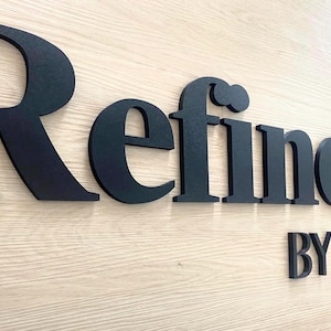 Custom 3D Letter Sign customizable black 3D letters print any font custom store sign letters plastic 3D printed letters for business sign