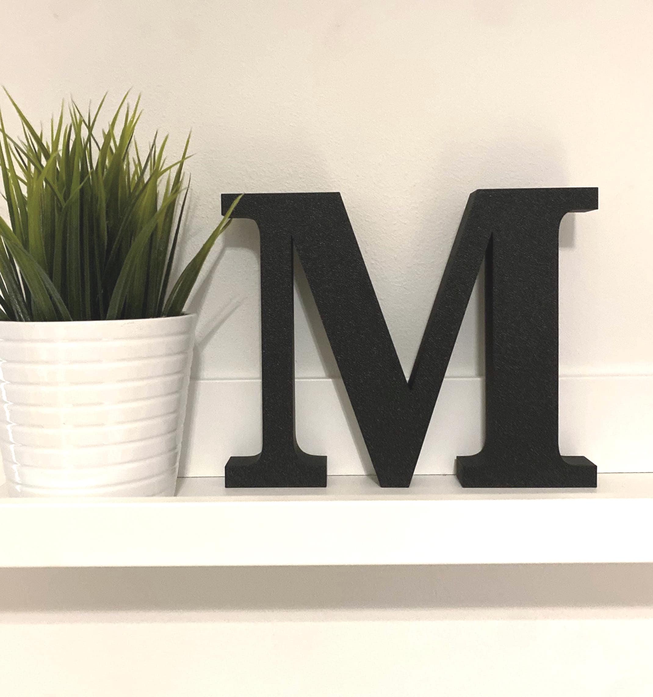 Freestanding letters custom 3d block letters self standing name sign decorative initials desk decor large stand alone accent letter decor