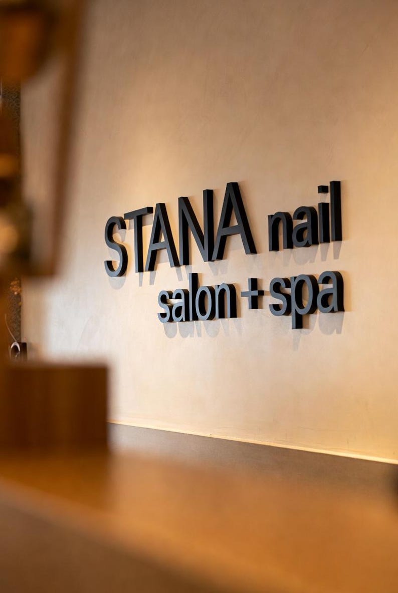 Business Logo Sign Custom Beauty Salon Sign customizable salon logo sign custom store sign letters 3D printed letters for business sign image 19
