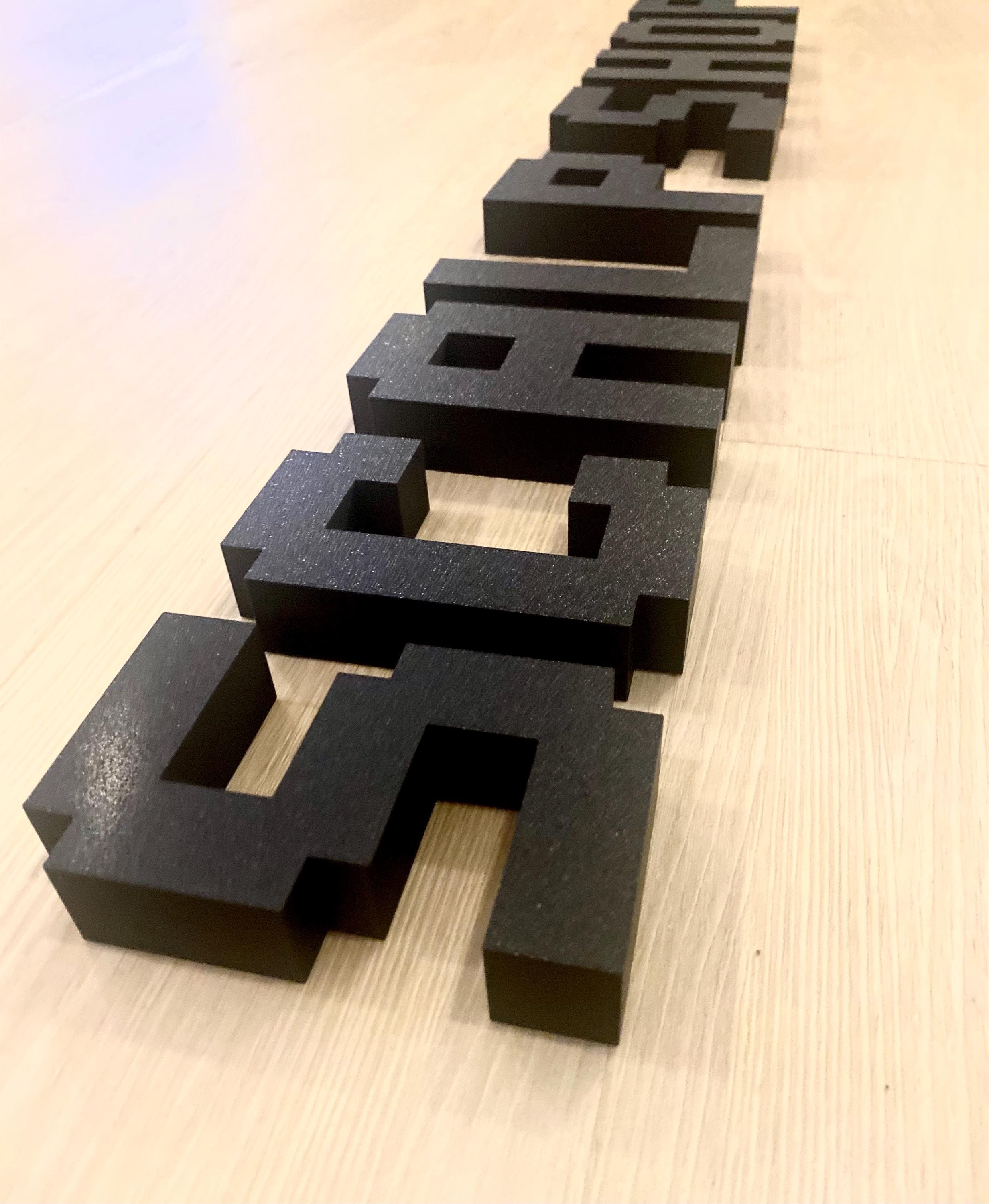 Thick Custom Letter Sign Customizable Stand up Letters Any Font Custom ...