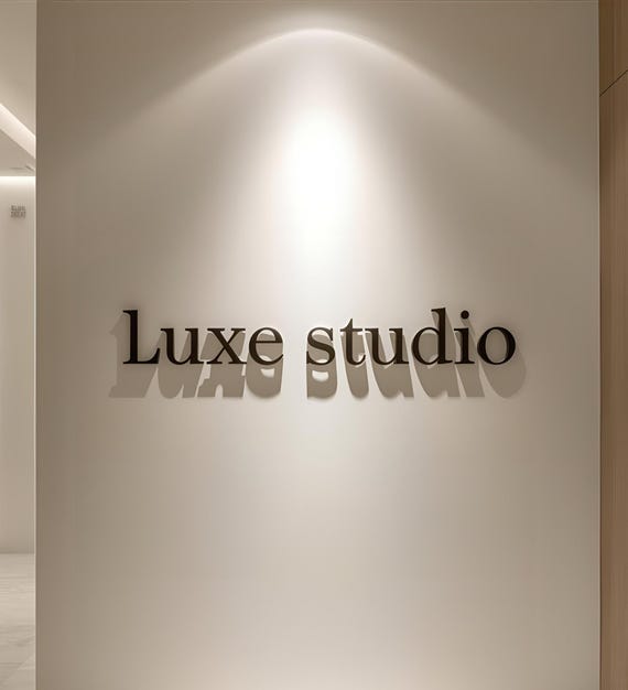 Business Logo Sign Custom Beauty Salon Sign customizable salon logo sign custom store sign letters 3D printed letters for business sign