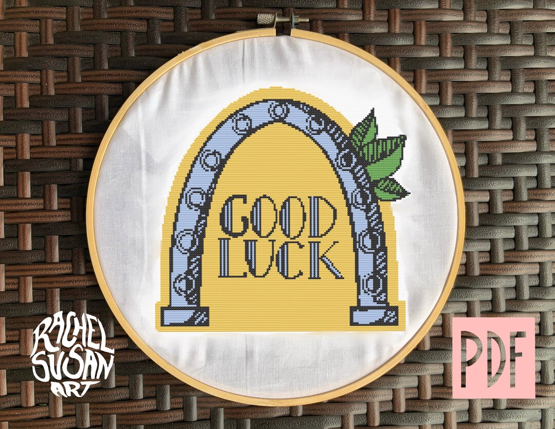 Traditional Tattoo Good Luck Horseshoe Cross Stitch Pattern Etsy