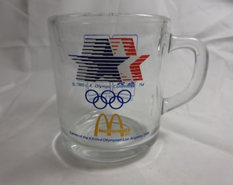 Vintage 1984 USA Olympics McDonalds Coffee Mug / Cup Gold Medal - Golden Arches!
