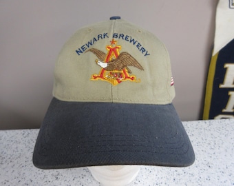True Vintage Anheuser-Busch "Newark Brewery 9-11" Union Beer Hat Snapback Adjustable Cap