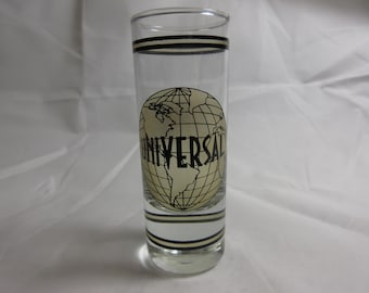 Vintage Universal Studios Florida 1990s Shot Glass Globe Logo Retro