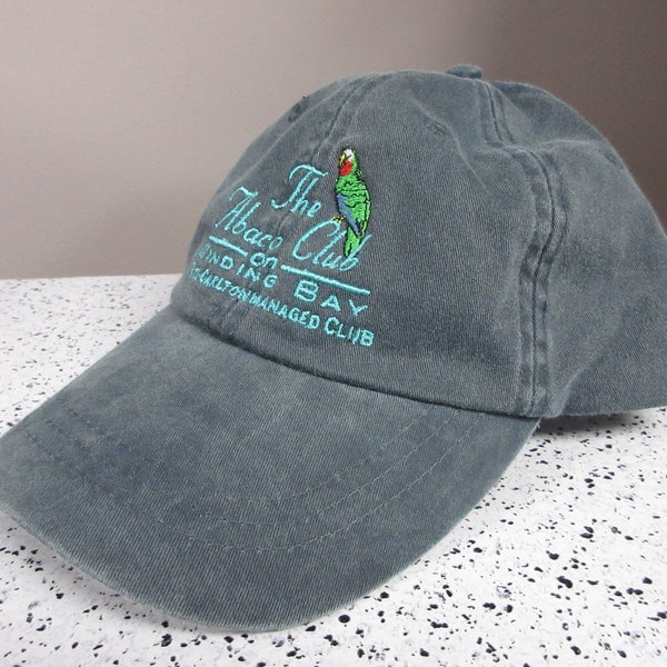 Rad "The Abaco Club on Winding Bay" Bahamas Ritz Yacht Hat Vintage 1990's Rich Life Yachting Sailing Cap Retro Strapback Dad Hat Leisure