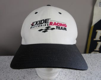 Vintage Exide Batteries Racing Team Trucker Cap, 2000s Snapback