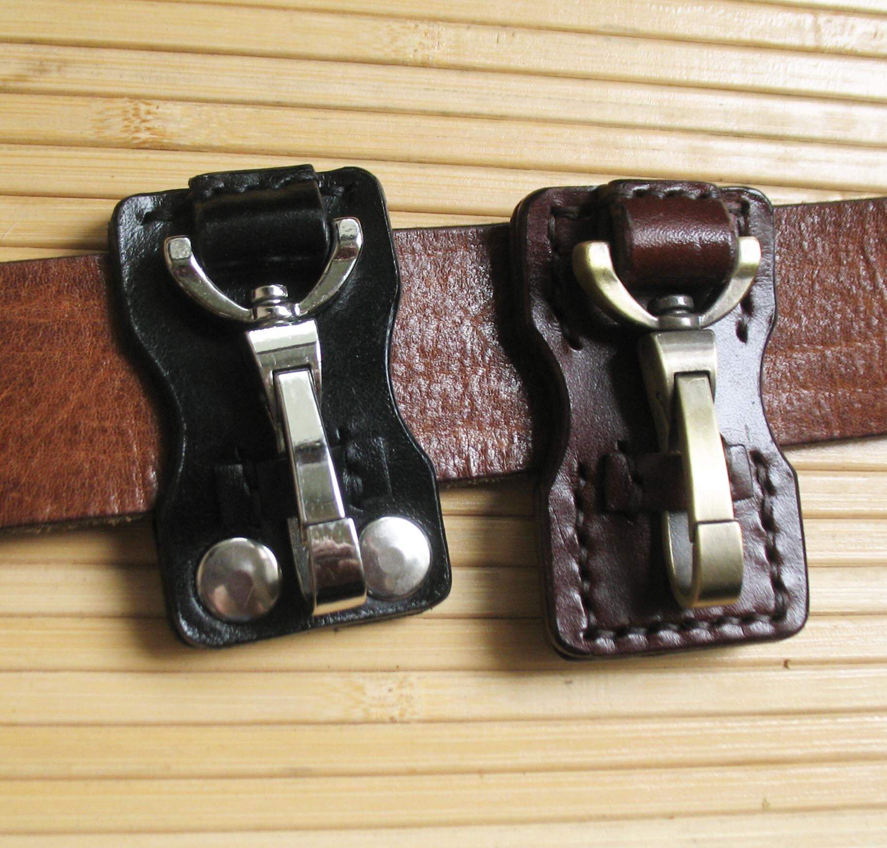 Leather Key Fob Belt Keychain Belt Hook Belt Key Holder Etsy