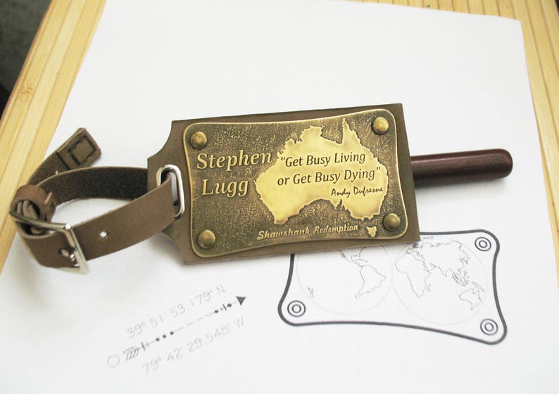 Custom Luggage Tag Australia Personalized Metal Luggage Tag Etsy