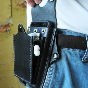 Leder Gürteltasche fürs Handy Stempeln Sie Ihre Initialen oder Logo Handy Etui iPhone 6/6S/7 Ledertasche Samsung Halter für Handy Leder Handytasche