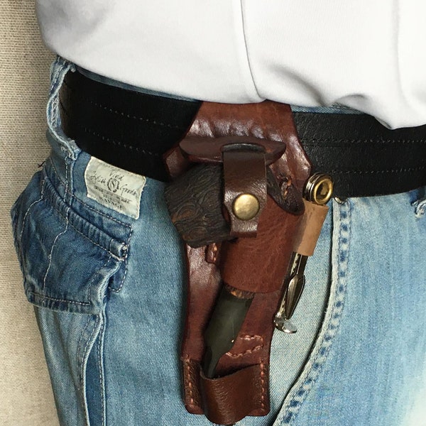 Universal Pfeifen Gürtel Holster Leder Pfeifen Gürtel Halter Leder Pfeife Etui minimalist style Pfeifen Gürtel Etui Reiseetui