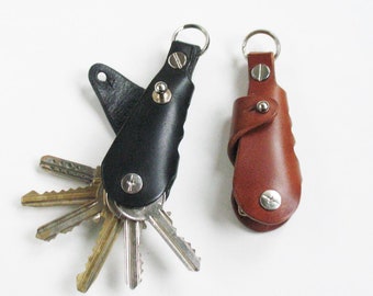 Porte-clés en cuir Étui à clés en cuir Couverture de clé Porte-clés en cuir Porte-clés en cuir Clé en cuir Organisateur de clés Porte-clés en cuir minimaliste