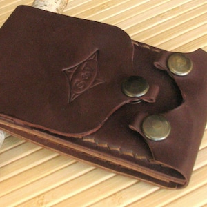 Portafoglio personalizzato minimalista Portafoglio in pelle Portafoglio piccolo Portafoglio sottile Portafoglio Chromexcel Portafogli sottili in pelle per uomo Porta carte Militare