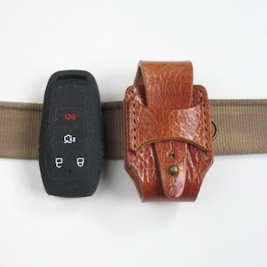 Smart car key fob belt  case  Leather smart car key holder Сustom car key holster smart car key fob cover Minimalist style