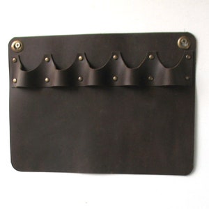 Wall mounted leather rack for pipe tobacco Pipe organizer Tobacco pipe stand leather pipe storage pipe smoker gift image 4
