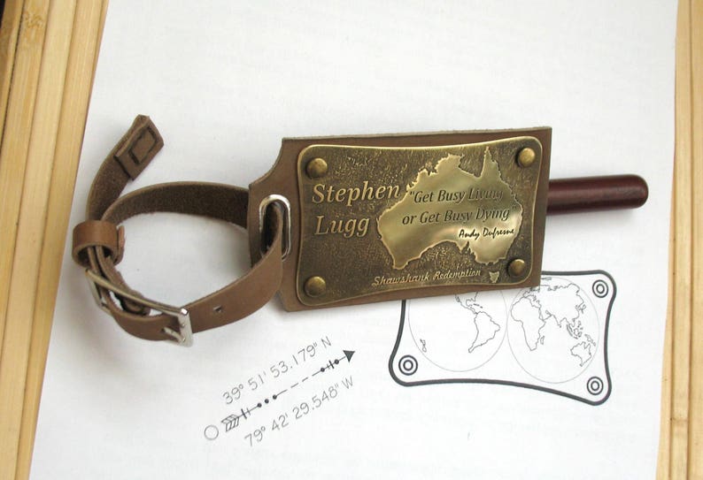 Custom Luggage Tag Australia Personalized Metal Luggage Tag Etsy