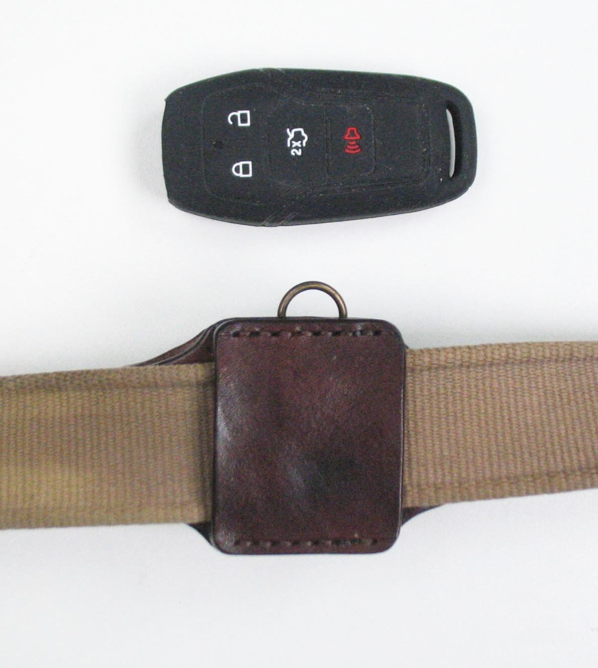 Сustom Leather Belt Car Key Holster Leather Smart Car Key Case Etsy