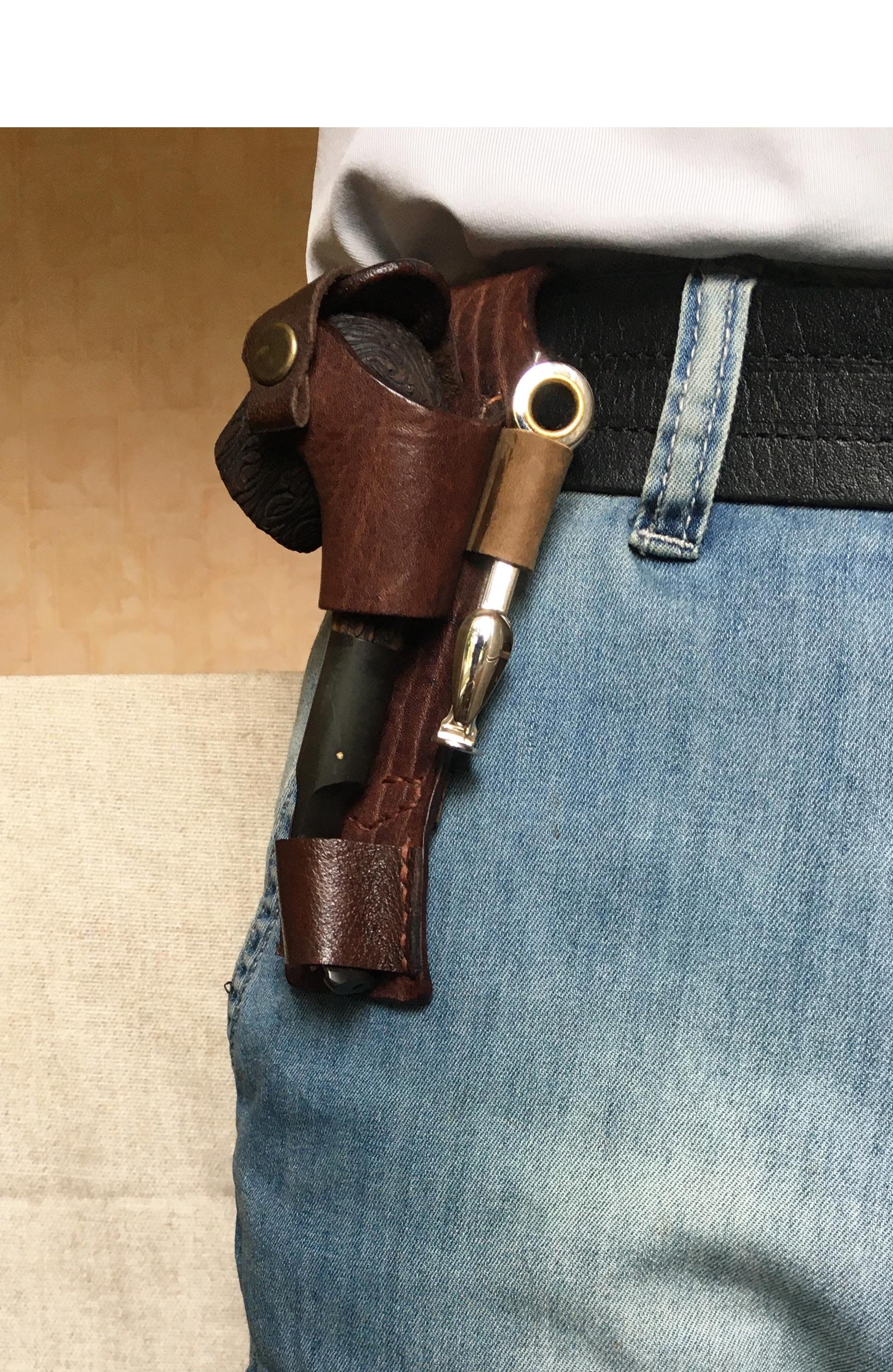 Universal Pipe Belt Holster Leather Smoking Pipe Belt Holder Etsy