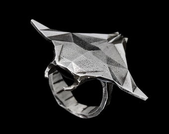 MANTA RAY RING- Sterling Silver- VvILK