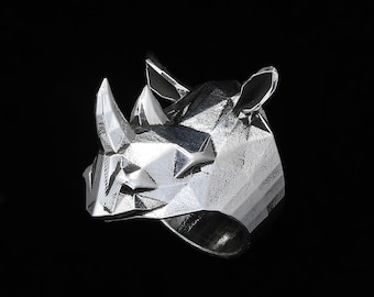 RHINOCEROS RING- Sterling Silver- VvILK