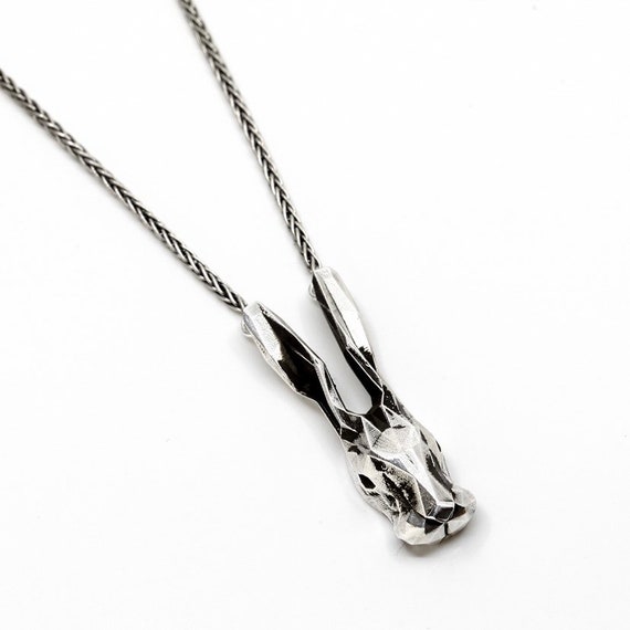 Ciondolo Lepre Coniglio Coniglietto In Argento Sterling 925 - Foto 8