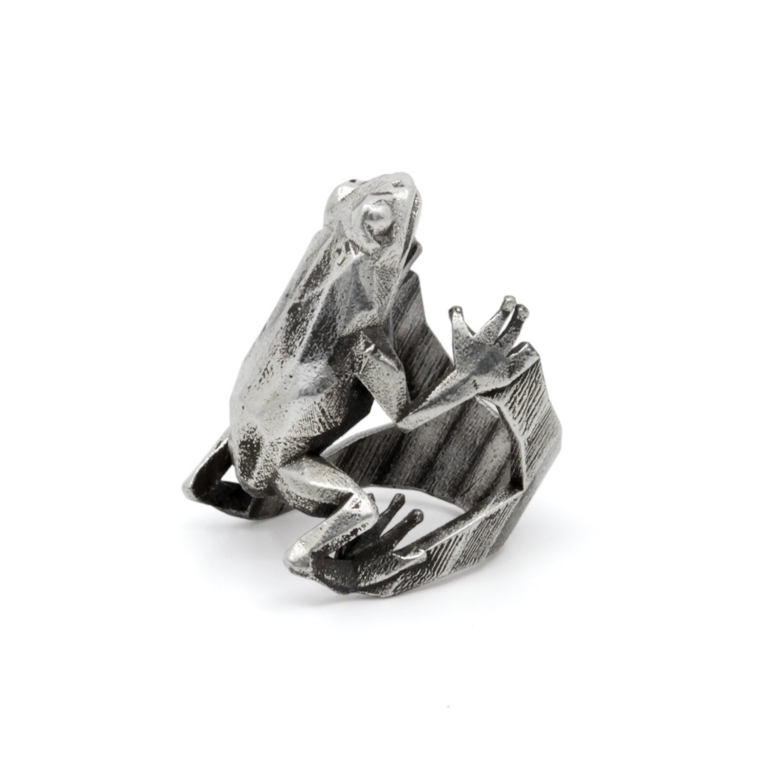 TREE FROG Ring Sterling Silver Vvilk Etsy