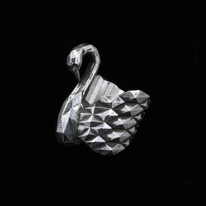 SWAN RING- Sterling Silver Geometric Ring-Origami Ring- Women&#39;s Ring- Gift for her- Statement Ring- VvILK