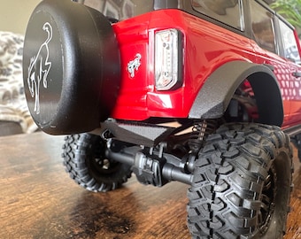 High clearance REAR bumper for 1/18 Crawler (Compatible with Traxxas TRX-4m Bronco)