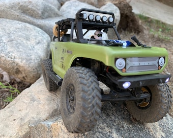 SCX24 Deadbolt Square Snorkel - 1/24 Scale Micro Crawler