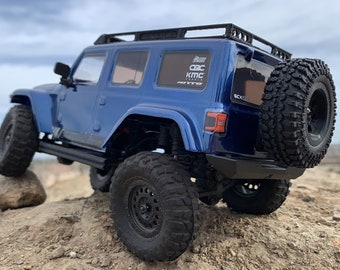 Spare Tire Mount For Axial SCX24 Jeep JLU Rock Crawler