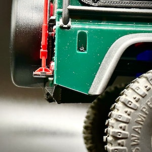 High clearance REAR bumper for 1/18 Crawler (Compatible with Traxxas TRX-4m Defender)