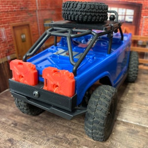 Gas Cans with mount for Axial SCX24 Deadbolt Rock Crawler