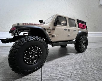 Gewichtete SCX24 jeep Gladiator Rock Sliders 14 Gramm Einzelrohr