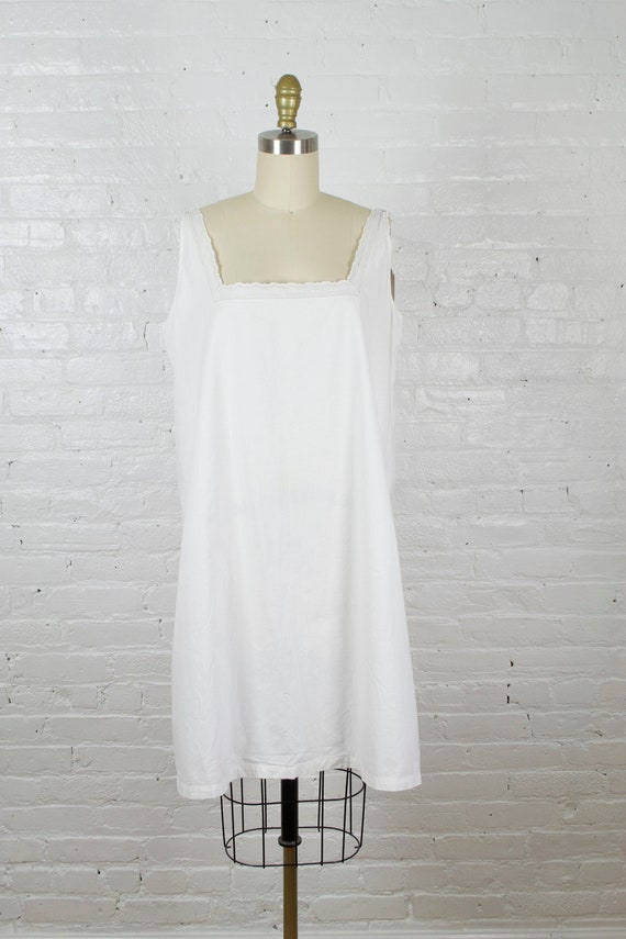 Edwardian white cotton lingerie dress . 1910s Vic… - image 2