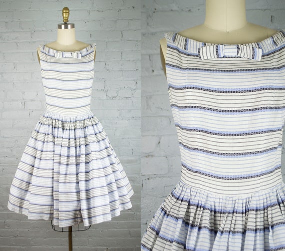 1950s style white dress