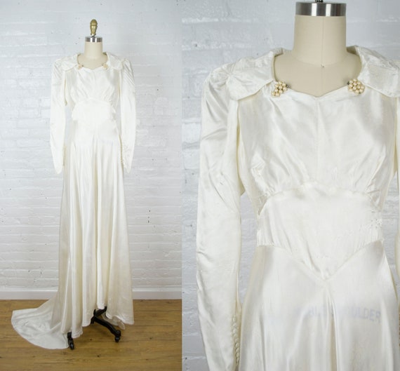 Edith 1930s wedding gown . vintage 30s Art Deco sa
