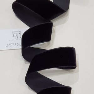 Samtband schwarz Meterware, schmales Samtband schwarz, Samtband Geschenk Schleife, Haarband Samtband ST1012