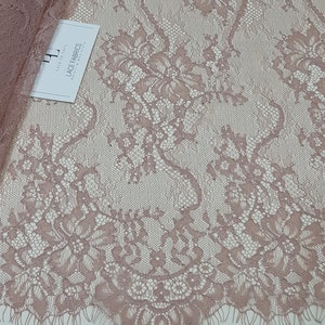 Tela de encaje púrpura encaje francés encaje Chantilly encaje nupcial encaje de boda encaje de velo festoneado encaje floral encaje de lencería LK1001