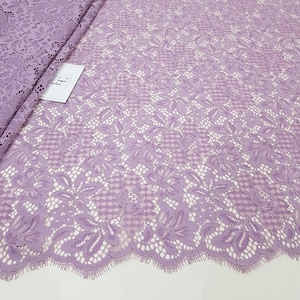 Tecido de renda lilás/roxo renda para amar, renda francesa, renda bordada, renda de casamento, vestido de noite de renda alencon renda ll2829