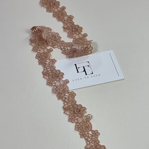 Beige Spitzenbesatz, spanische Spitzenborte Alencon Spitze FL4691