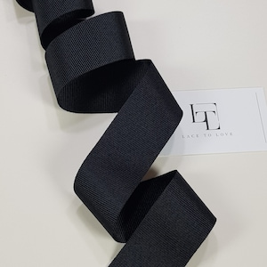 Zwart grosgrainlint grosgrainstrikken, haarstrikbenodigdheden, op maat geknipt, cadeaustrik, haarlint, grosgrainband ST1036