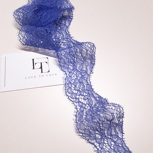 Adorno de encaje lila claro/púrpura, encaje francés, encaje Chantilly, encaje nupcial, encaje de liga, encaje de vestido de noche, encaje de lencería, JM46664