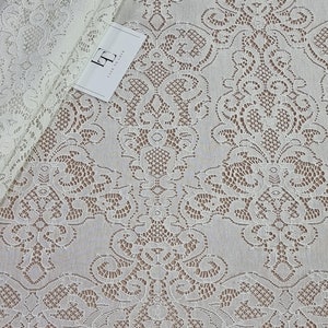 Tessuto in pizzo avorio, pizzo da sposa, pizzo da sposa, pizzo per lingerie, pizzo alencon, pizzo guipure L771023