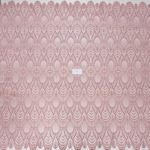 Tessuto in pizzo rosa antico, pizzo da sposa francese, materiale in pizzo delicato con ciglia smerlate, tessuto in pizzo per lingerie, venduto tagliato su misura, LN8702